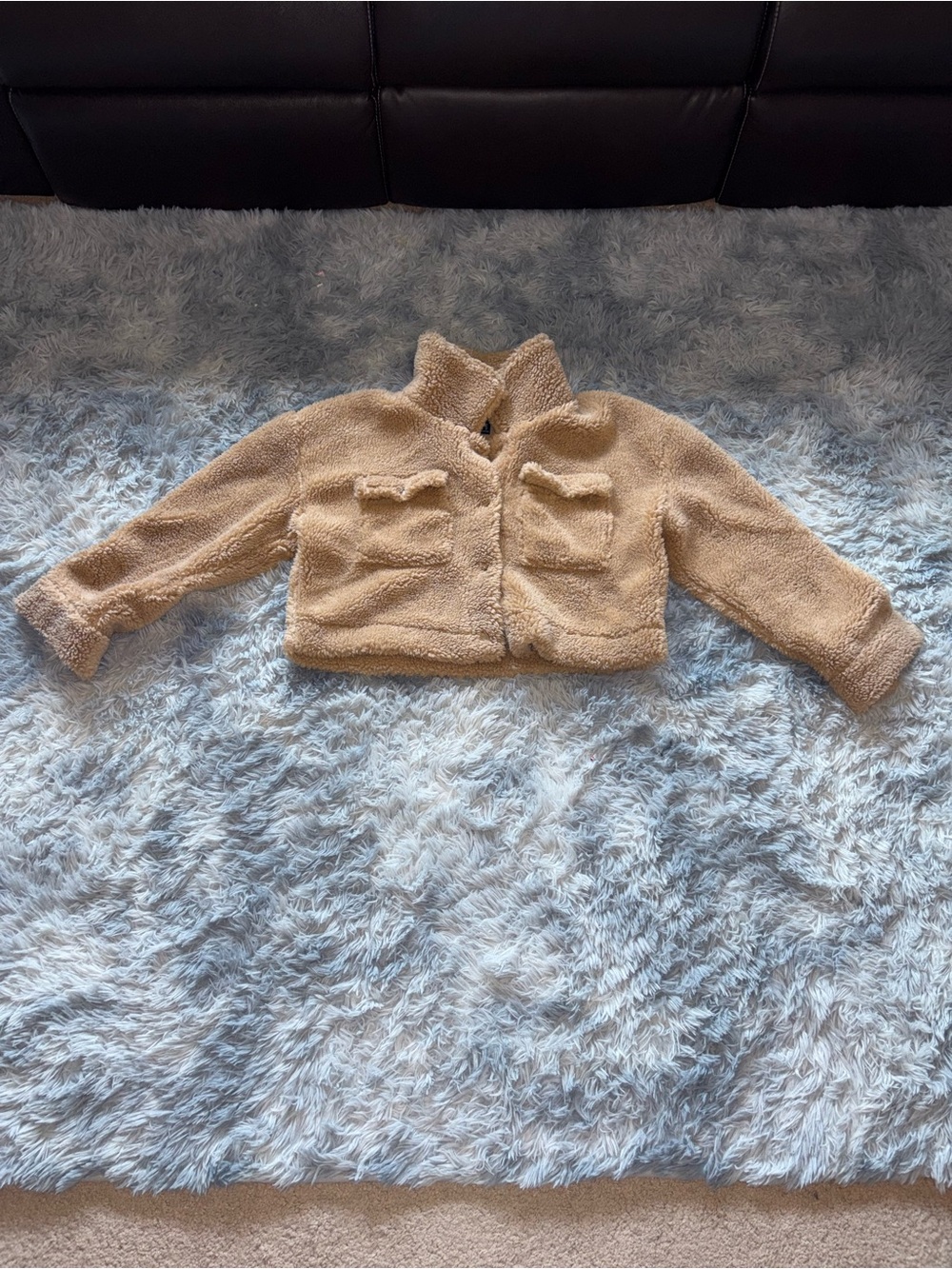 Forever 21 Brown/Tan Sherpa Fleece Jacket